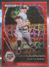 2021 Panini Prizm Draft Picks Prizm - #PDP112 Dustin Saenz (RC/Texas A&M)