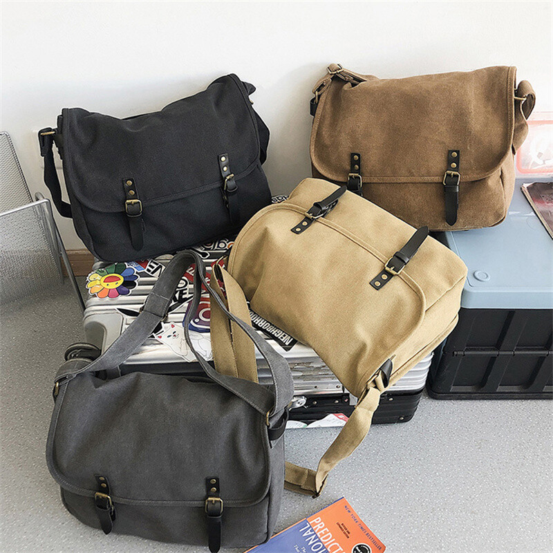 Messenger Bag Vintage Canvas Satchel Crossbody Shoulder Bag