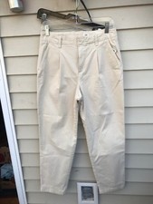 GAP gap for good high Rise Stretch Girlfriend Chino Pants Anchorage Cream Size 2