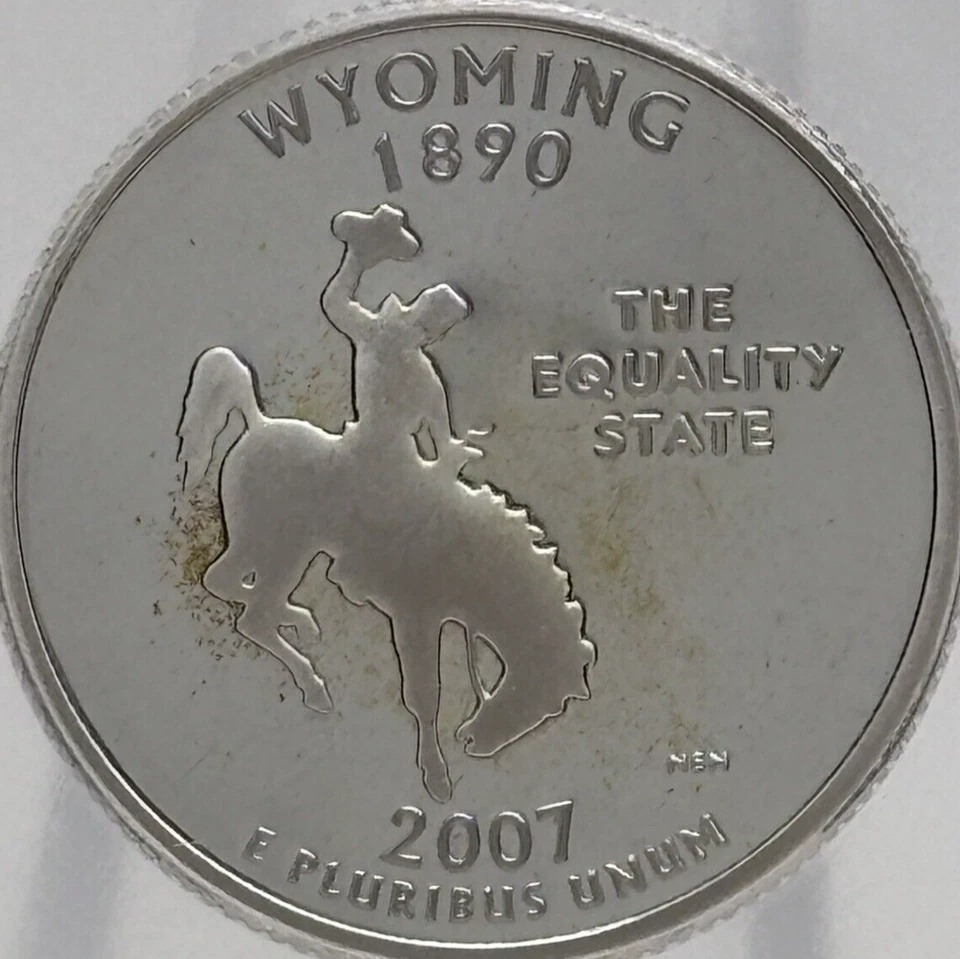 2007 S 25c State Quarter Wyoming Proof ICG PR 68 DCAM #2556 - Image 2 of 4