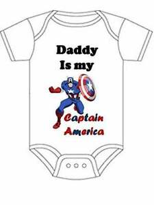 bodysuit Captain America onesie Captain America t-shirt