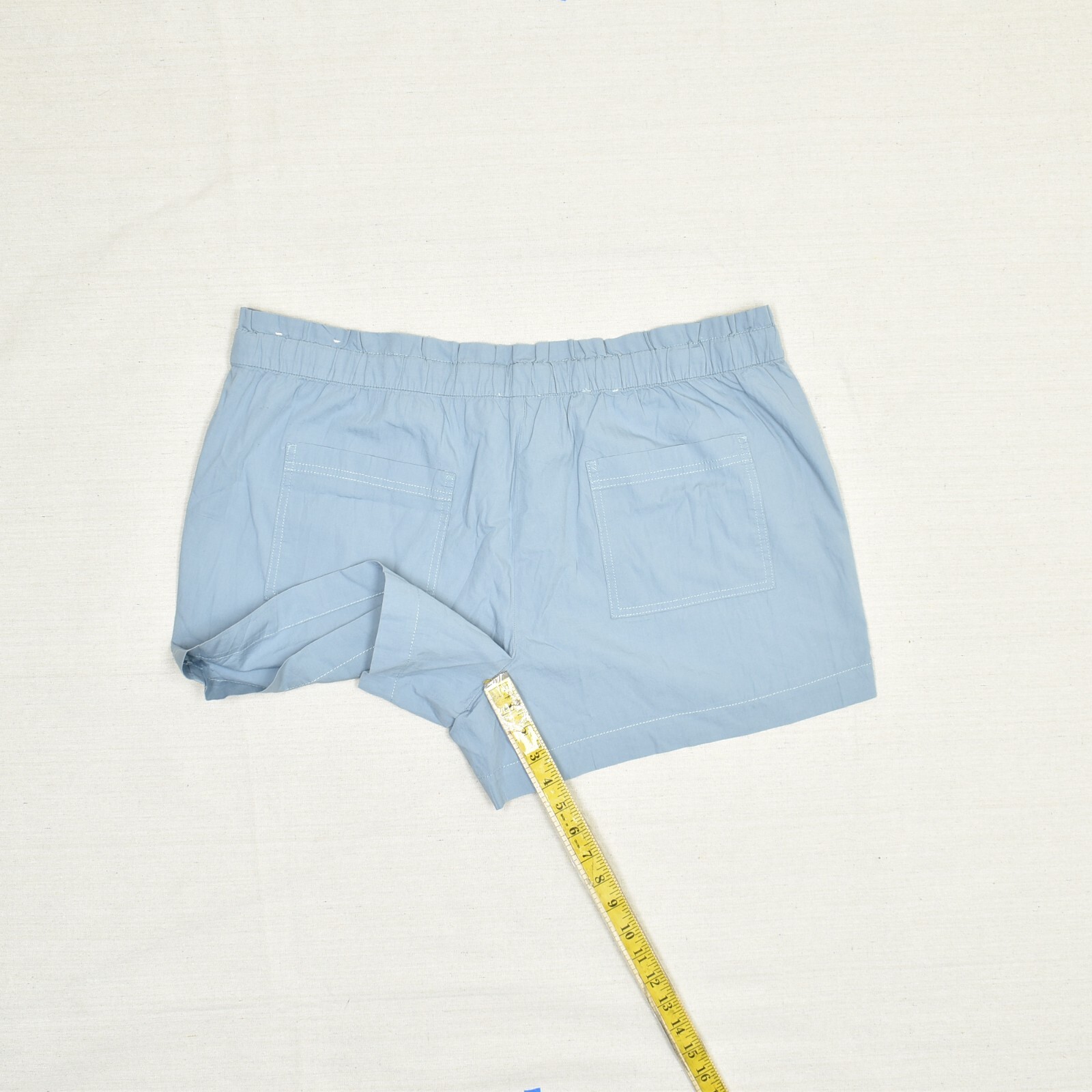 Loft Women Drawstring Solid Pockets Cotton Blue S… - image 6