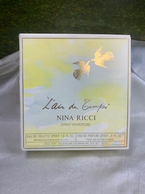 NINA RICCI L'AIR DU TEMPS 1.6 FL OZ EDT SPRAY/ 0.4 FL OZ EDP SPRAY (GIFT SET)