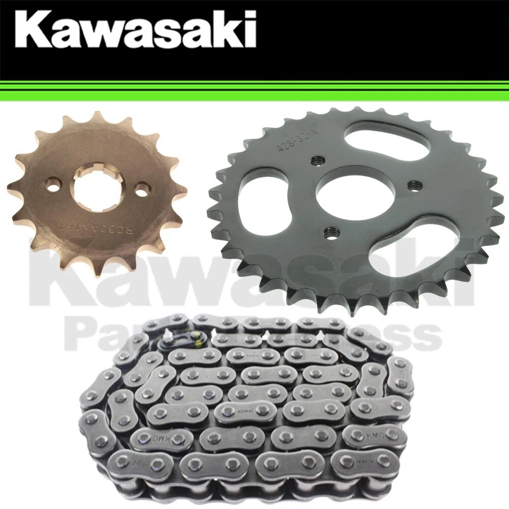 NEW 2007-2026 GENUINE OEM KAWASAKI KFX 50 90 CHAIN & SPROCKET KIT