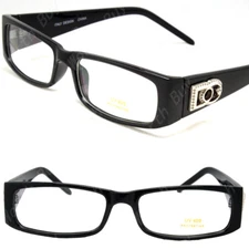 Mens Womens Clear Lens Rectangle Frame Eye Glasses Fashion Designer Optical RX