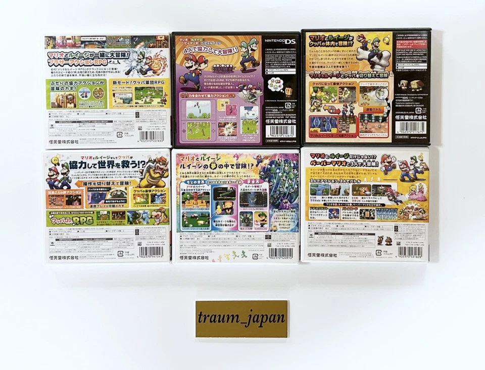 Lot 6 Mario and Luigi RPG 1 2 3 4 DX Paper Mario Mix Set Nintendo DS 3DS Tested - Image 2 of 2