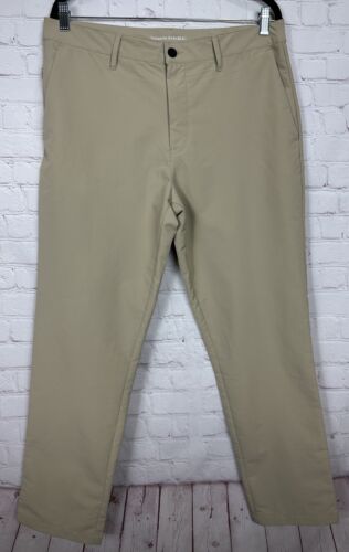 Banana Republic Pants Mens 34 x 30 Khaki Golf Performance Lightweight Traveler