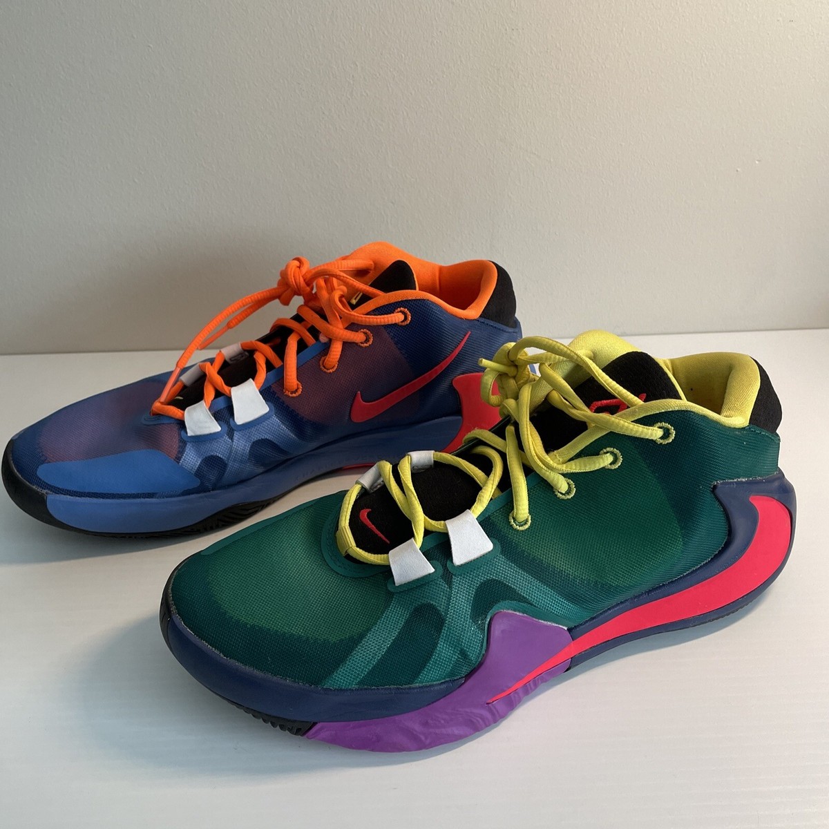 NIKE ZOOM FREAK MULTI-COLOR GIANNIS ROOTS WHAT THE BLUE GREEN