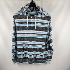 Billabong Hoodie Mens Large Multi Striped Lightweight Pullover NWT