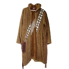 Star Wars Chewbacca Cosplay Costume Furry Faux Fur Robe Factory Adult One Size