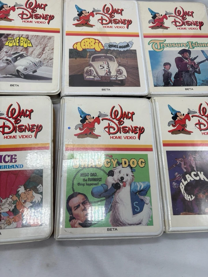 Beta Disney lot of 8 Pets Dragon, Shaggy Dog, Treasure Island, Love Bug, Herbie - Image 4 of 4