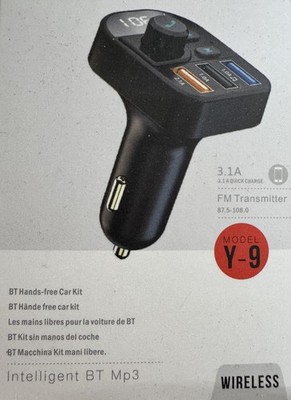 Bluetooth FM Transmitter + Schnellladeanschluss USB