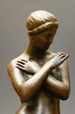 Bronze Skulptur 'Venus de Milo' - Signiert Mythologische Statue auf Marmorsockel