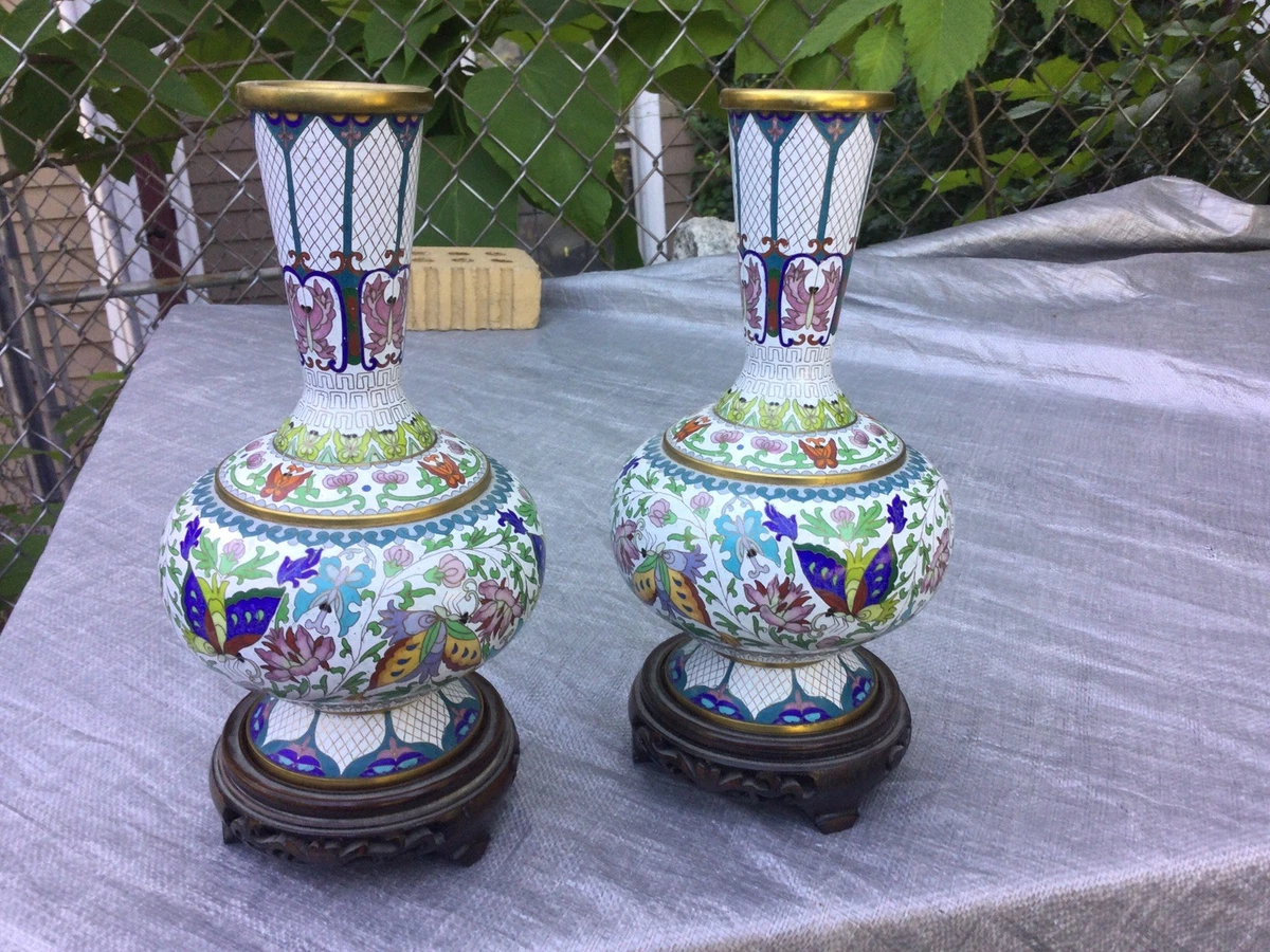 Chinese Butterfly Vase Indiana Collectible Chinese Vases & Jars