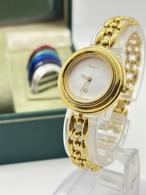 Gucci Change Bezel 11 12 Quartz White Dial Watch s-l400.jpg main image 3