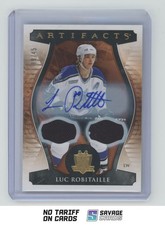 2023-24 Upper Deck Artifacts Auto Material Gold Luc Robitaille /45 #165 Los