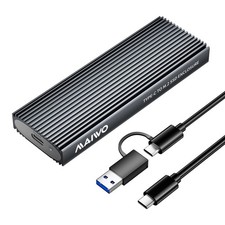 M.2 NVMe SATA SSD Enclosure USB 3.1 10Gbps Tool Free Reader Case Adapter 8TB