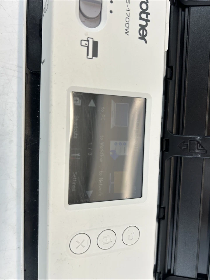 Brother ADS-1700W Wireless Scanner – Tested, Works, Back Broken, Read - Image 4 of 4