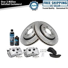 Front Brake Pad & Rotor Kit Semi-Metallic Fits Ford Lincoln