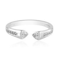 Cavill Damen Ring Sterlingsilber 0,58Ct Zirkon Trillant Echtschmuck