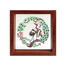 Paper Cutting Album Art Frame, Xuan Paper Exquisitely Hand-Crafted Room Ornament
