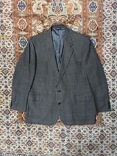 VTG Orvis Tweed Sport Coat, 46L, Houndstooth Wool Blazer, Made In USA