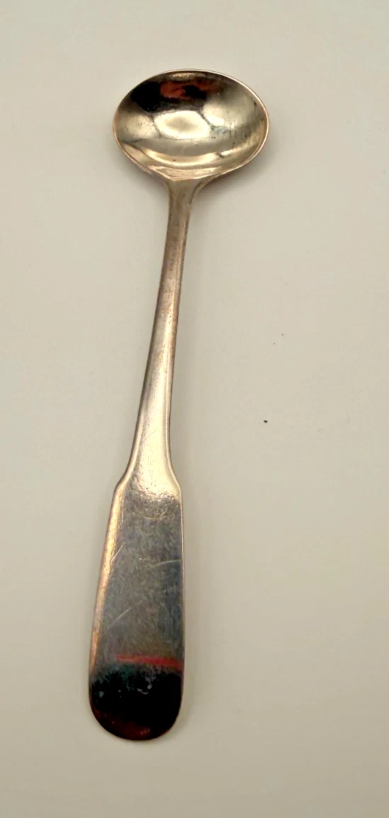 Antique English Sterling Silver Condiment Ladle Hallmarked AR 7g 4"