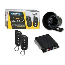 Scytek Car Alarm System with Keyless Entry  Two 4-Button Chrome Remotes
