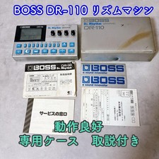 BOSS DR-110 Dr. Rhythm Drum Machine Vintage with Case  Manual Tested Japan