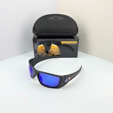Oakley Fuel Cell OO9096 USA Flag Black Frame Blue Lens Sunglasses New w/ Box