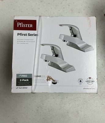 Pfister Pfirst Series 4 in. Centerset Bathroom Faucet Combo Kit  Polished Chrome
