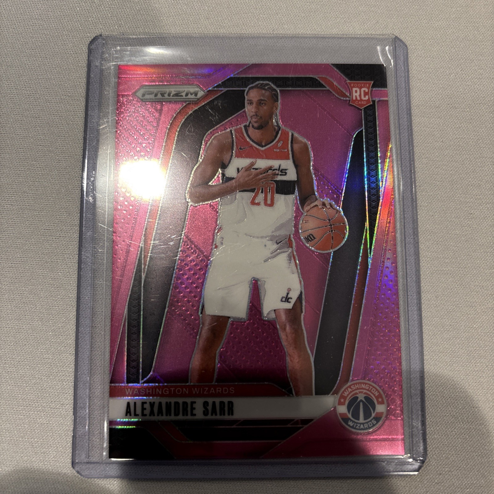 2024-25 Panini Prizm - Alexandre Sarr #264 Pink Prizm /249 (RC)