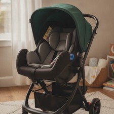 Breathable Infant Car Seat Support Cushion with Extra Headrest - Newborn Safe