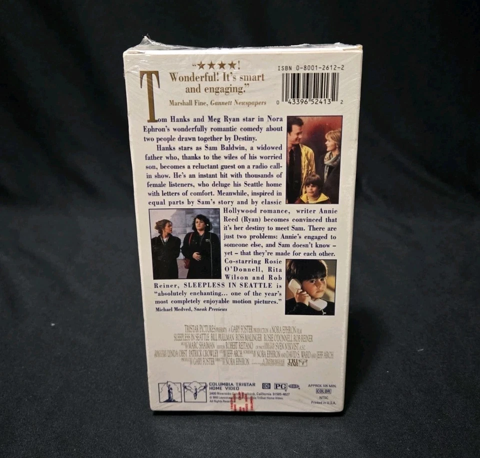 New Sealed VHS Tape: Sleepless In Seattle - Tom Hanks And Meg Ryan - Image 2 of 4