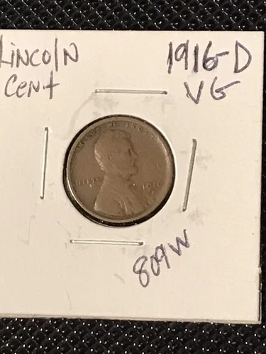 1916-D Lincoln Cent  VG