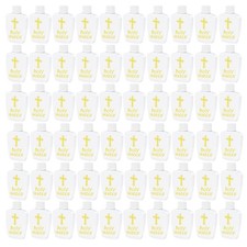 60 Pcs Holy Water Bottles Bulk, 2oz Small Holy Water Bottle Plastic Holy Wate...