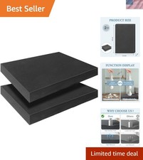 Black Polyurethane Foam Inserts for Cases, 2 Pcs 16 x 12 x 2 Inch, Cuttable P...