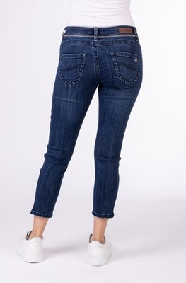Jeans W28 blau BLUE MONKEY 7/8 skinny  Ziernaht 7Charlotte 11645X