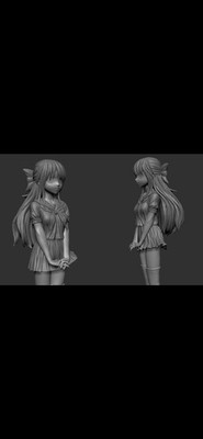 Hinata Natsumi Sharin no Kuni OBJ/STL Files Ready 4 3D Print Digital Files Only