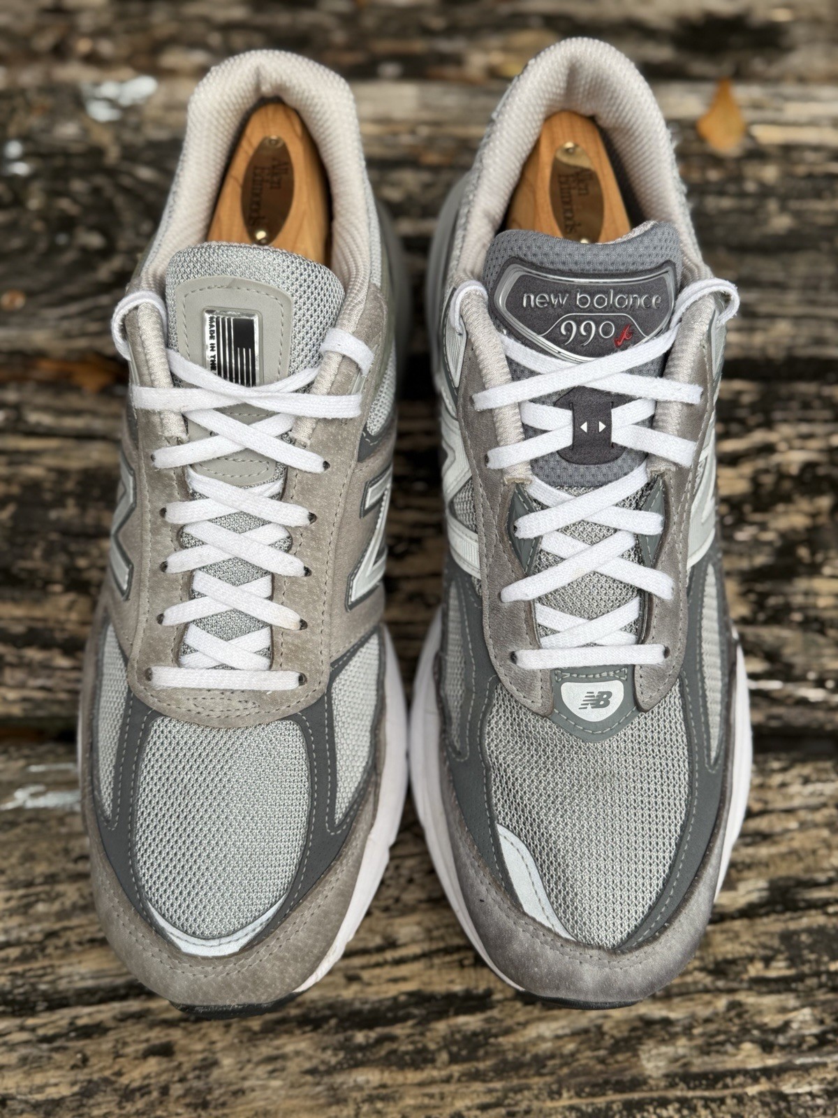 New Balance 990v5 Men’s Sz 12.5 Gray Castlerock Suede Mesh Running Gym Shoes T7 thumbnail 5