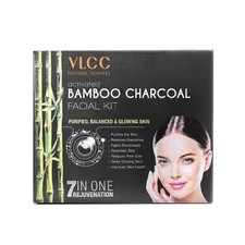 VLCC Activated Bamboo Charcoal Facial Kit For All Skin Types 60gm