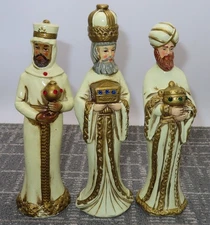 Vintage MY Japan Set of 3 Wise Men Christmas Nativity No Box