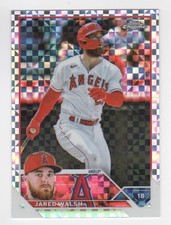 2023 Jared Walsh Topps Chrome Baseball X-Factor Refractor Angels #89