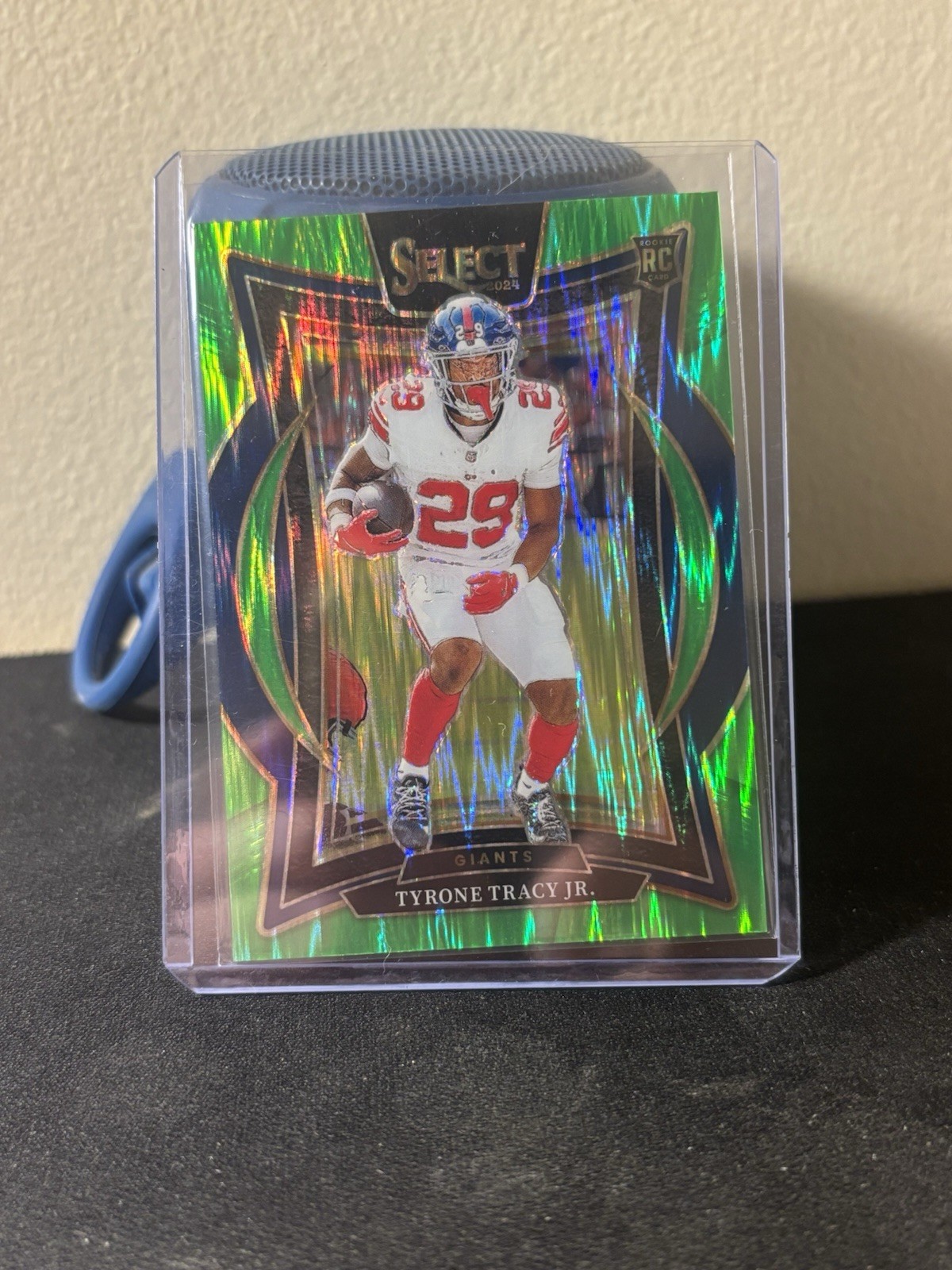 2024 Panini Select - Concourse Tyrone Tracy Jr. #61 Green Shock Prizm /599 (RC)