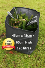 Garden Waste Bags 120L Heavy Duty Strong Sack Grass Leaves Logs Builders Bag