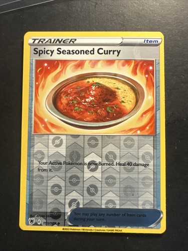 2022 Pokémon Astral Radiance Reverse Holo Trainer Item Spicy Seasoned Curry 151 - Picture 1 of 2