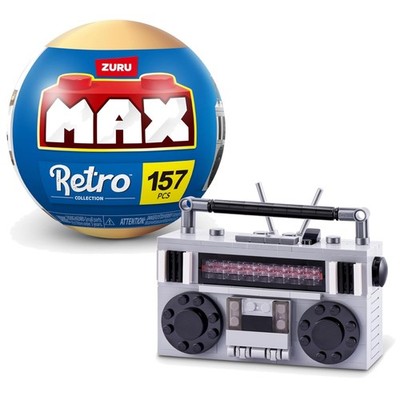 MAX Vintage Style Cassette Radio Building Set - For Teens and Nostalgic Adults