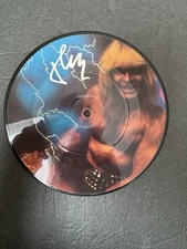Thor Vinyl Let The Blood Run Red Signed by Thor 7" Record Picture Disc Autograph