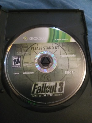 Microsoft Xbox 360- Fallout 3 Game (disc only)