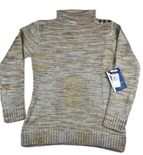 Large Women's Cabin Fever Sweater Humus Multi Brown